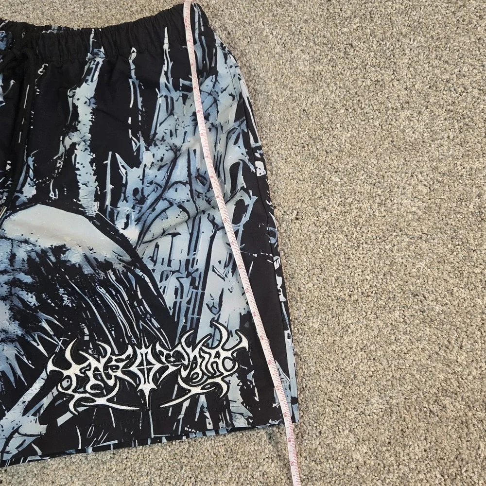Insomnia Shorts Men‎ Size Large Nylon Multi Streetwear Embroidered Graphic